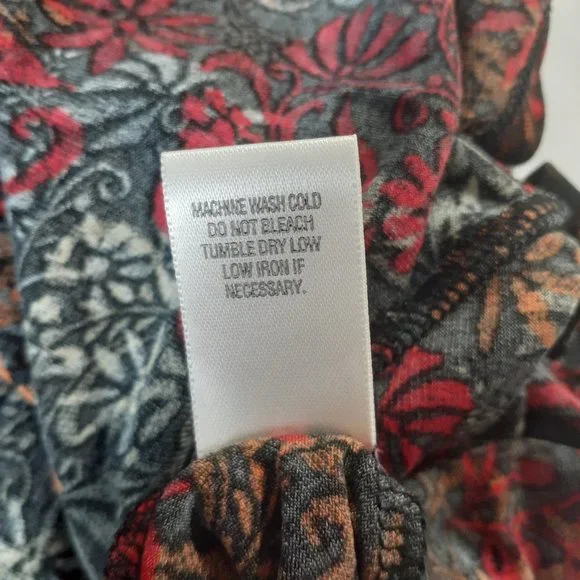 CJ Banks Skirt Womens 3X Floral Print Midi Flowy - Picture 5 of 12